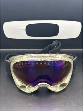 Oakley Goggles A Frame Clear/VR28 Blue Iridium Lenses